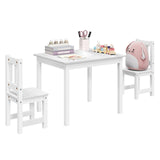 Houten kindertafel met twee stoeltjes van BukkitBow, perfect voor de kinderkamer, geschikt voor kinderen vanaf 2 jaar.