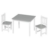 Houten kindertafel met 2 stoeltjes van BukkitBow, ideale speeltafel voor kinderkamer, geschikt voor kinderen vanaf 2 jaar.