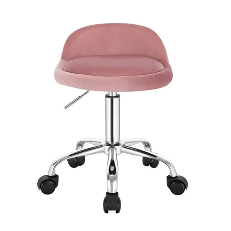 BukkitBow bureaustoel van kunstleder met rugondersteuning, metalen onderstel, wielen en in hoogte verstelbaar van 43-55 cm.