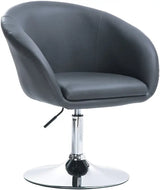 Luxe BukkitBow barkruk in kunstleer, linnen of fluweel met verchroomd staal, verstelbaar en ergonomisch, zithoogte 44-57 cm.
