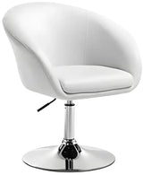 Luxe BukkitBow barkruk met kunstleer, linnen of fluweel, verchroomd staal, verstelbaar en ergonomisch, zithoogte 44-57 cm.