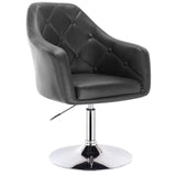 Luxe barkruk van BukkitBow met kunstleer of fluweel, verchroomd staal, verstelbaar en draaibaar, zithoogte 46,5-62,5 cm.