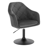 Luxe BukkitBow barkruk met kunstleer of fluweel, verstelbaar en draaibaar, verchroomd staal, zithoogte 46,5-62,5 cm