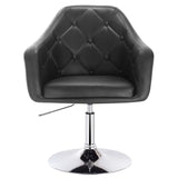 Luxe barkruk van BukkitBow met kunstleer of fluweel, verchroomd staal, verstelbaar en draaibaar, zithoogte 46,5-62,5 cm.
