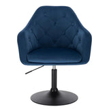 BukkitBow luxe barkruk met kunstleer of fluweel, verstelbaar en draaibaar, verchroomd staal, zithoogte 46,5-62,5 cm.