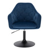 BukkitBow luxe barkruk met kunstleer of fluweel, verstelbaar en draaibaar, verchroomd staal, zithoogte 46,5-62,5 cm.