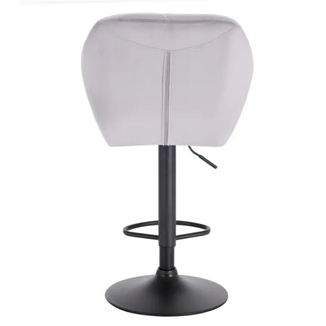 Luxe BukkitBow barkruk van fluweel of leder met rugleuning, mini-armleuning, draaibaar, voetensteun en verstelbare zithoogte 60-82cm