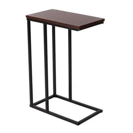 Luxe BukkitBow bijzettafel met metalen frame, geschikt voor laptop, 63 cm hoog, modern design en stevige constructie.