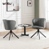 Set van 2 luxe BukkitBow draaibare eetkamerstoelen met 360 graden rotatie, moderne en comfortabele ontwerp voor eetkamer.