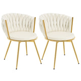 Set van 2 moderne BukkitBow luxe draaibare velvet eetkamerstoelen met houten poten, comfortabel en elegant voor de eetkamer.