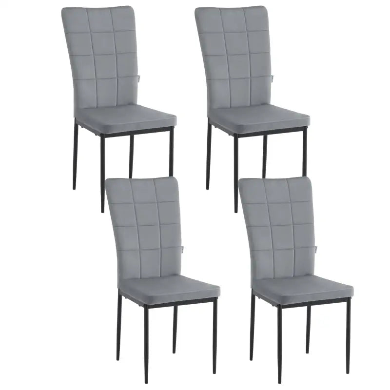 BukkitBow luxe eetkamerstoel met fluwelen en kunstleren bekleding, stevige metalen frame en ergonomisch ontwerp, 46 cm zithoogte.