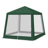 Luxe BukkitBow partytent 3x3m met muggennet en UV-bescherming, geschikt voor buitenevenementen en feesten.
