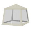 Luxe BukkitBow partytent 3x3m met muggennet en UV-bescherming, geschikt voor buitenfeestjes en bijeenkomsten.