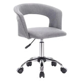 Luxe velvet bureaustoel van BukkitBow met wieltjes, zachte bekleding en ergonomisch ontwerp voor comfortabel werken.