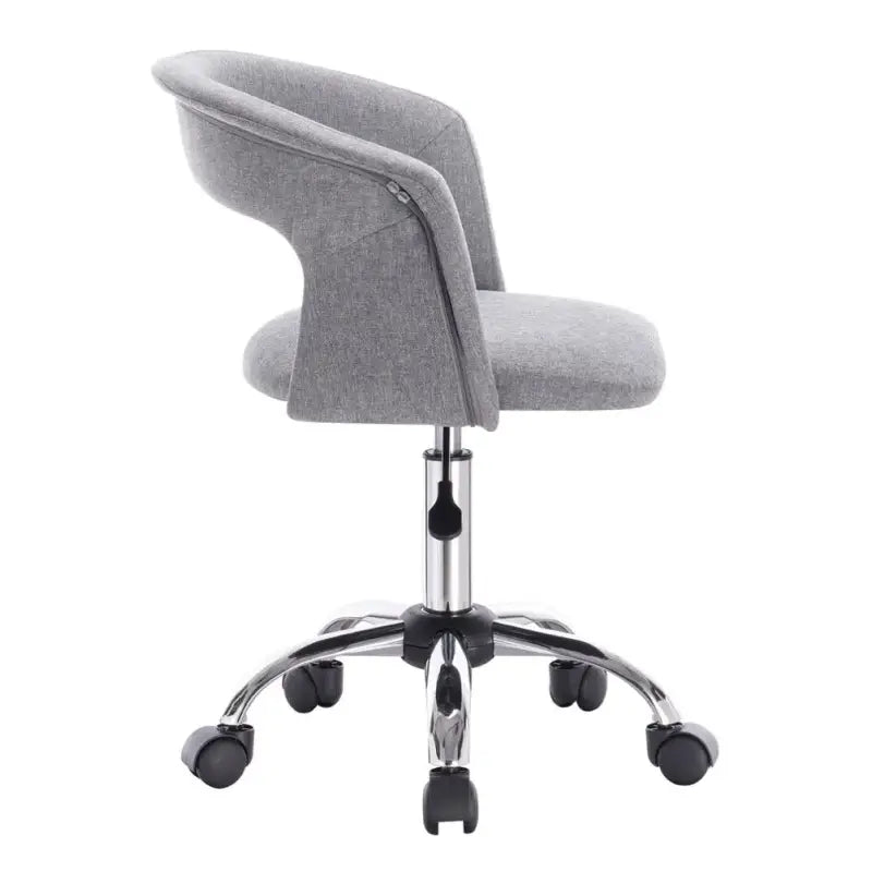 Luxe velvet bureaustoel van BukkitBow met wieltjes, zachte bekleding en ergonomisch ontwerp voor comfortabel werken.