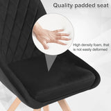Set van 2 BukkitBow luxe velvet eetkamerstoelen met 360° draaifunctie, zacht velvet en modern ontwerp voor eetkamergebruik