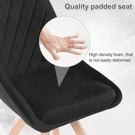 Set van 2 BukkitBow luxe velvet eetkamerstoelen met 360° draaifunctie, elegant design en comfortabele zitting.