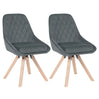 Set van 2 luxe velvet eetkamerstoelen van BukkitBow met 360° draaifunctie, elegante en comfortabele zitplaatsen.