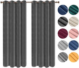 Luxe fluwelen verduisteringsgordijn van BukkitBow, dubbel geweven, 140 cm breed, in verschillende lengtes, elegant en stijlvol.