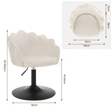 BukkitBow make-up stoel met bloemvormig design en verstelbare hoogte, comfortabele barkruk voor stijlvolle zitervaring.