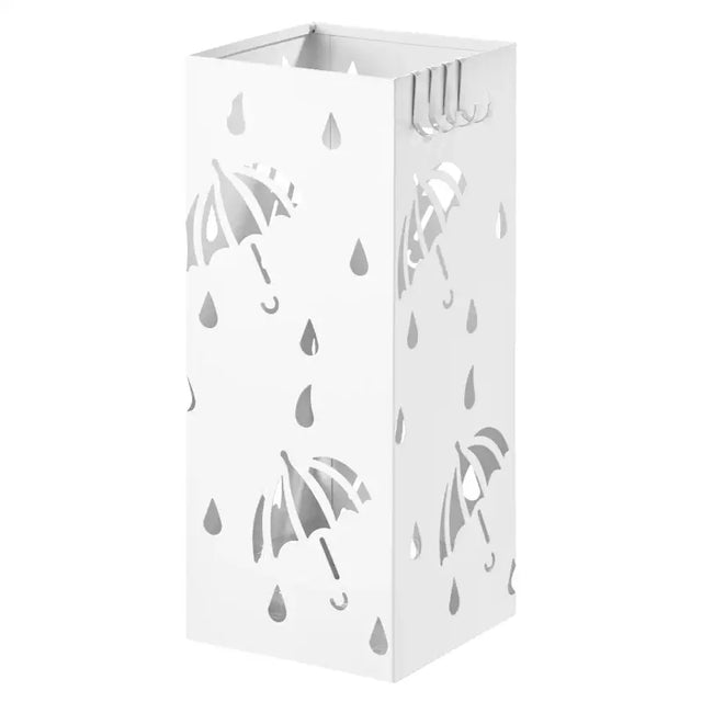 BukkitBow metalen paraplustandaard met regen- en paraplu-ontwerp, roestvrij en duurzaam, 20x20x49cm, multifunctioneel gebruik.