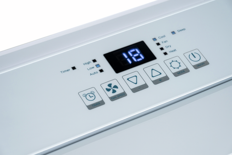 BukkitBow mobiele airconditioner met afvoerslang en raamkit, 7.000 BTU, koelunit voor gebruik in huis of kantoor.