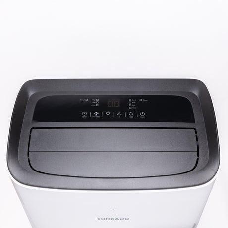 BukkitBow mobiele airconditioner met warmtepomp, Wi-Fi, afvoerslang en raamkit, 12.000 BTU, voor koeling en verwarming.