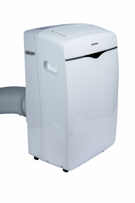 BukkitBow mobiele airconditioner met warmtepomp, Wi-Fi, afvoerslang en raamkit, 9.000 BTU (2.64 kW) voor koelen en verwarmen