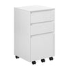 BukkitBow mobiele archiefkast met 3 laden en wielen, rolcontainer voor kantoor en woonkamer, bureau organizer