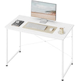 BukkitBow modern industrieel bureau met metalen frame, robuust en stijlvol, geschikt voor kantoor of thuiskantoor.