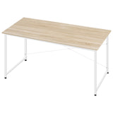 Moderne BukkitBow bureau met metalen frame, industrieel en robuust ontwerp, zichtbaar in de afbeelding.