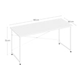 Industrieel BukkitBow modern bureau met metalen frame en robuuste afwerking, perfect voor een strakke, moderne werkomgeving