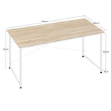 Moderne BukkitBow bureau met metalen frame, industrieel en robuust ontwerp, ideaal voor thuiskantoor of werkruimte.