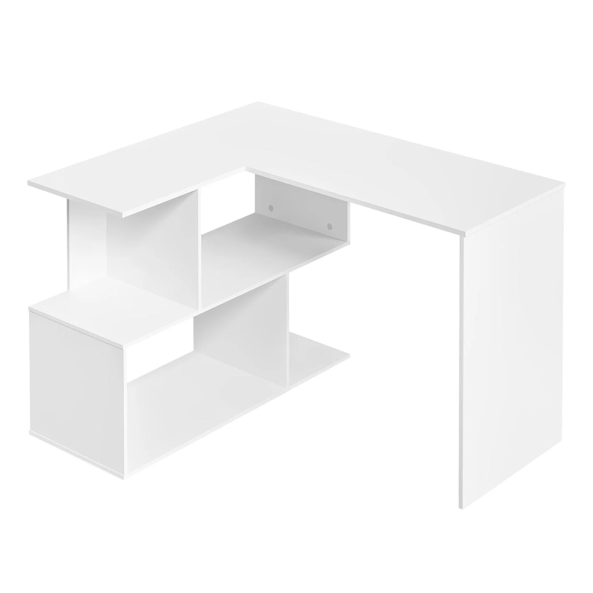 BukkitBow - Modern HoekBureau met 4 Open Opbergvakken