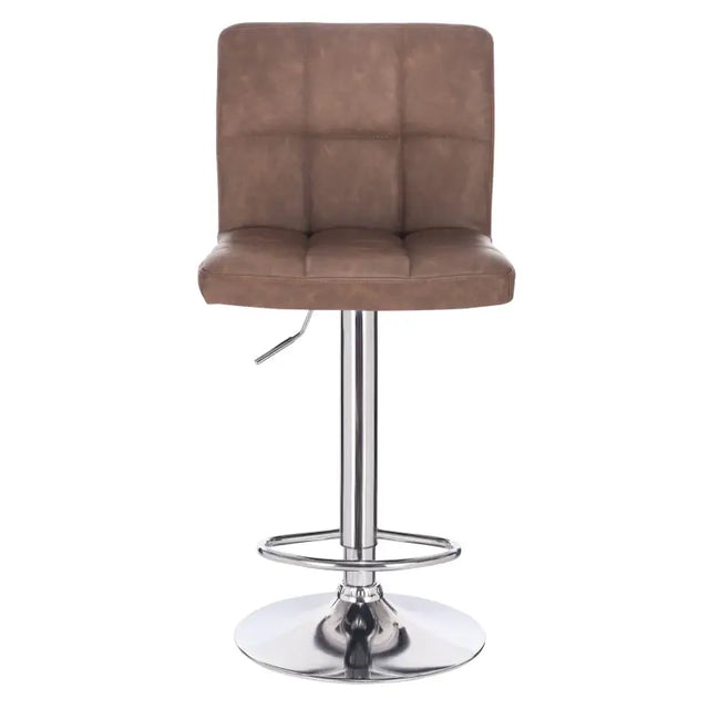 BukkitBow moderne barkruk met kunstleer en metalen frame, verstelbaar en 360° draaibaar, ergonomisch en stevig, tot 120 kg draagkracht