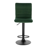 Moderne BukkitBow barkruk met synthetisch leer of fluweel, verstelbaar en draaibaar, ergonomisch ontwerp, zithoogte 59-79 cm.