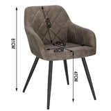 BukkitBow moderne eetkamerstoel van stof en fluweel, ergonomisch en comfortabel, stevige constructie, zithoogte 47 cm.
