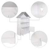 BukkitBow - Moderne Kinderboekenkast met Kastdeurtje en Stervormig Design