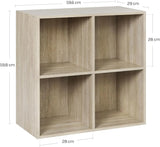 Moderne BukkitBow kubus boekenkast met open vakken, geschikt als roomdivider, zwart met strakke ontwerp, voor woon- of kantoorruimte