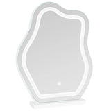 Moderne BukkitBow make-up spiegel in wolkvorm met LED-verlichting, perfect voor gedetailleerd make-up aanbrengen