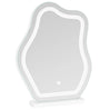 Moderne BukkitBow make-up spiegel in wolkvorm met LED-verlichting, perfect voor gedetailleerd make-up aanbrengen