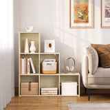 BukkitBow - Moderne Trapvormige Boekenkast met 6 Open Vakkenkast