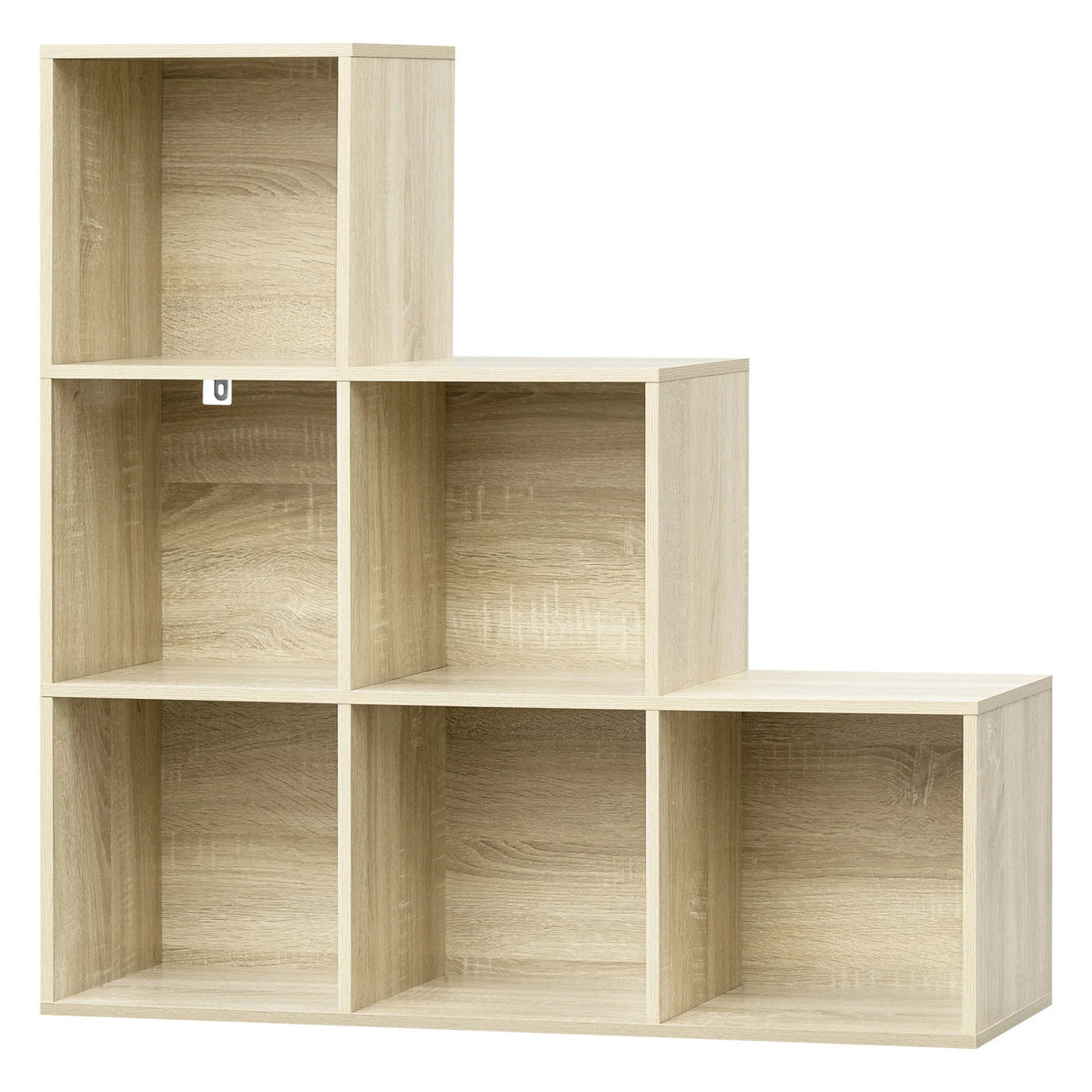 BukkitBow - Moderne Trapvormige Boekenkast met 6 Open Vakkenkast