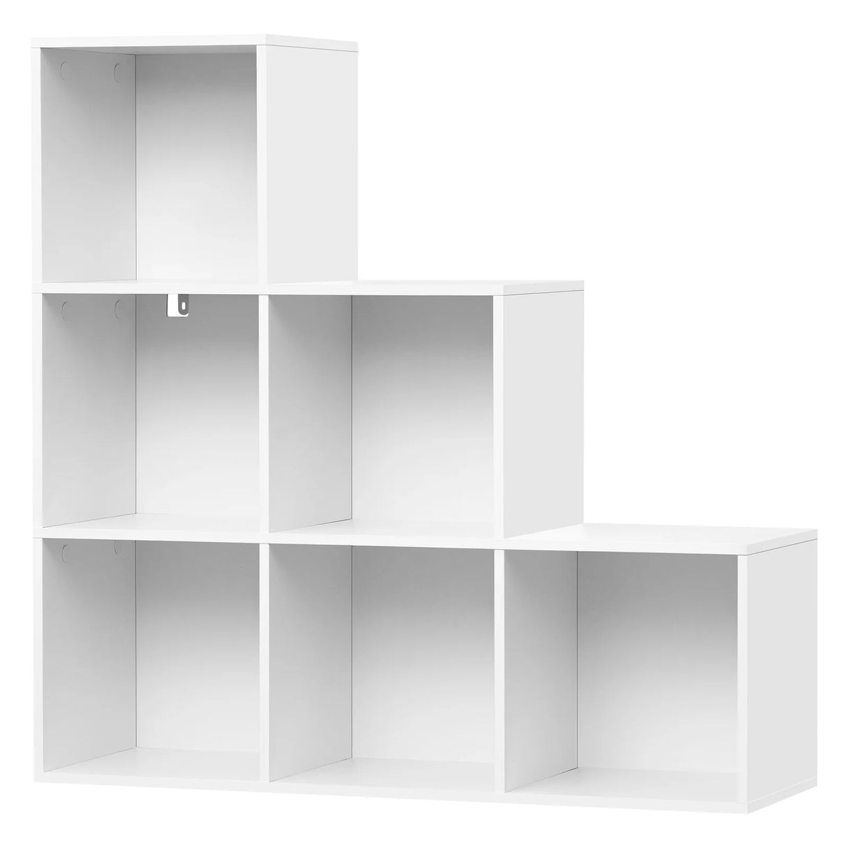 BukkitBow - Moderne Trapvormige Boekenkast met 6 Open Vakkenkast