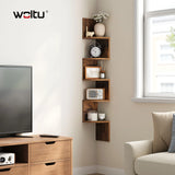 BukkitBow - Moderne Zigzag Wandplank met 5 Niveaus - Hoekmontage