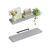 BukkitBow - Moderne Zwevende Wandplank - Verborgen Bevestiging - Houtlook