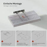 BukkitBow - Moderne Zwevende Wandplank - Verborgen Bevestiging - Houtlook