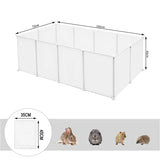 Modulaire BukkitBow dierenren voor huisdieren zoals hamsters, konijnen, honden en katten, 72x142x45 cm, geschikt voor binnen en buiten