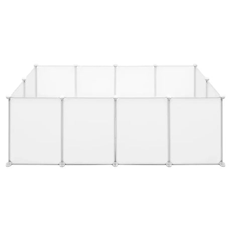 Modulaire dierenren van BukkitBow voor huisdieren zoals hamsters, konijnen, honden en katten, 72x142x45cm, inclusief gaas en frame.