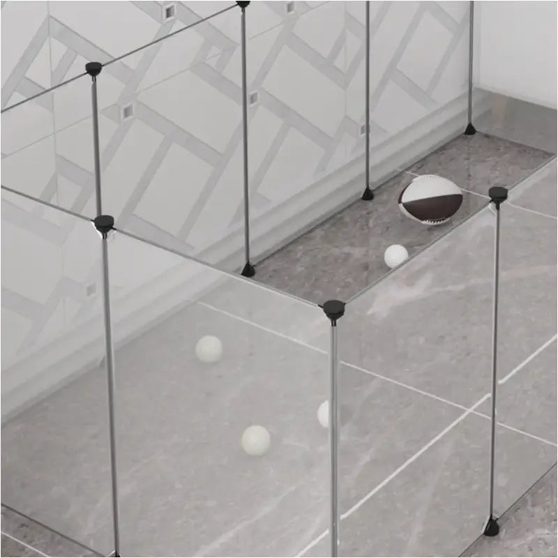 BukkitBow modulaire knaagdierenren met stevige panelen, geschikt voor konijnen en knaagdieren, afmetingen 100x200x70 cm.